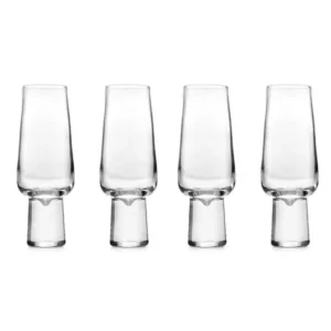 0g-cfl-aur-4_2 CHAMPAGNE FLUTE SET OF 4 \ Aura