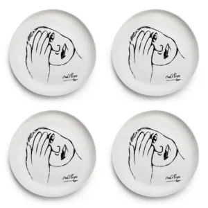 0p-sp-jam-4_4 SIDE PLATE SET OF 4 \ Just A Minute!