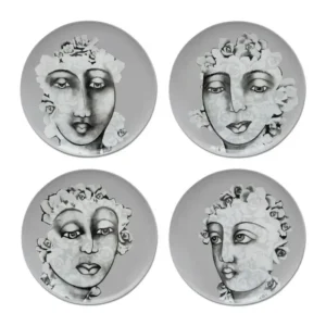 dinnerplate_2 DINNER PLATE SET OF 4 \ Succulent Faces
