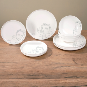 grey_2 DINNERWARE 12pc SET \ Sketchbook Grey