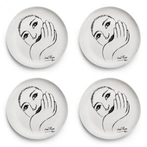 microsoftteams-image_13_ SIDE PLATE SET OF 4 \ Face Facts