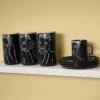 CANISTER LARGE SET OF 3 \ Sketchbook Black Mix