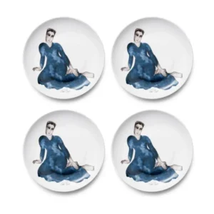 sp_indigohh SIDE PLATE SET OF 4 \ Spellbinding