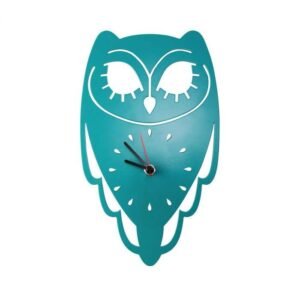 3co-hoot-teal_3.jpg WALL CLOCK